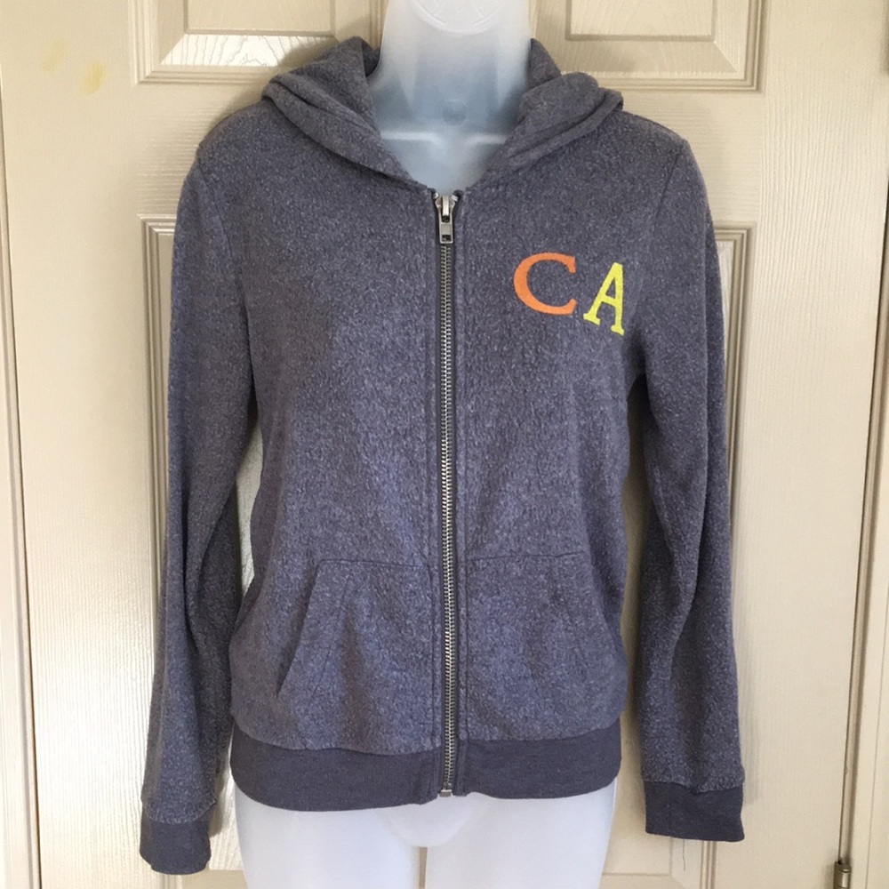Chaser Gray Cozy California Hoodie Small EUC